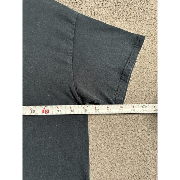 Vintage Y2K Malcolm X By Any Means Necessary Speech T-Shirt Medium Faded Black - Picture 8 of 13